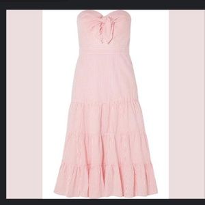 J. Crew Seersucker Midi dress size 8